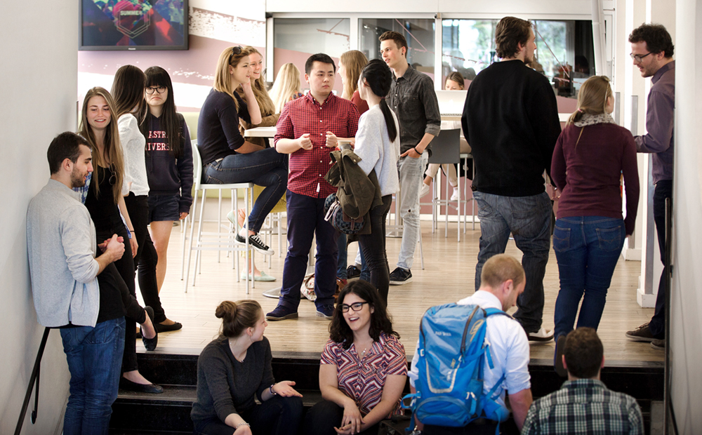 Internationale studenten Maastricht University 2015. Foto: Harry Heuts