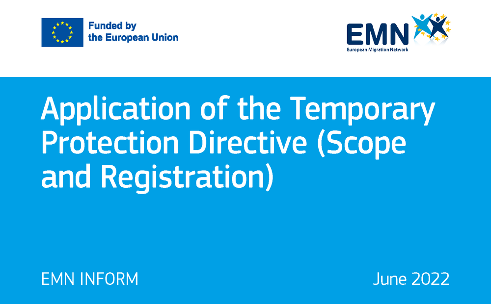 EMN Inform Toepassing Richtlijn Tijdelijke Bescherming door EU-lidstaten voor vluchtelingen uit Oekraïne