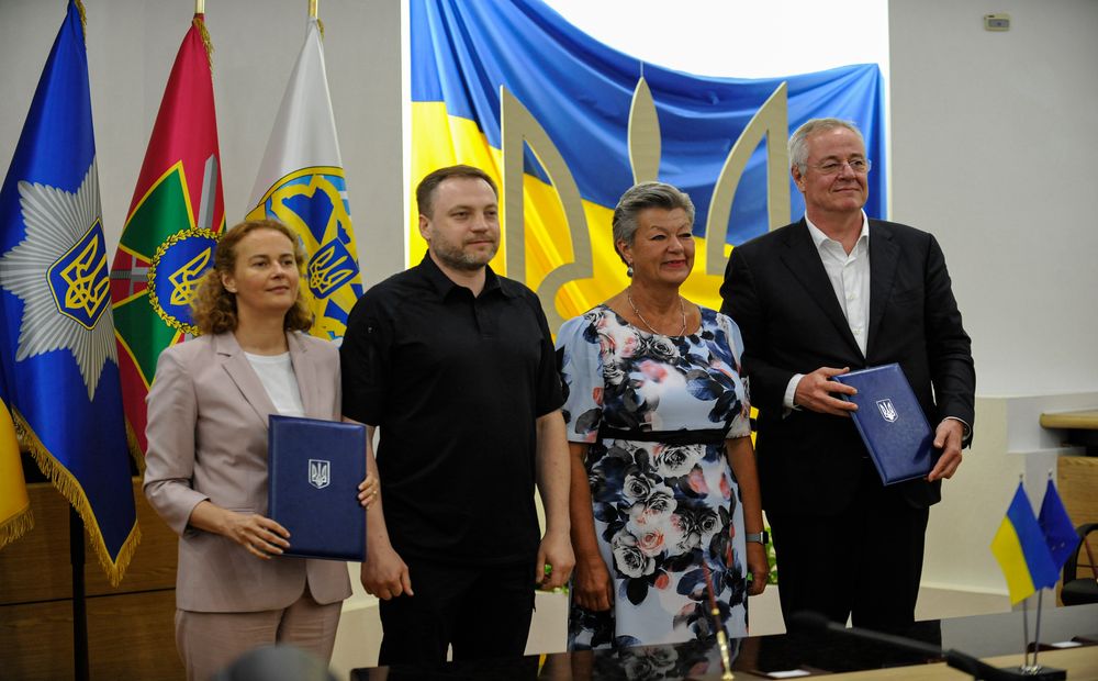 Fotomoment na het ondertekenen van het memorandum | European Union, 2022