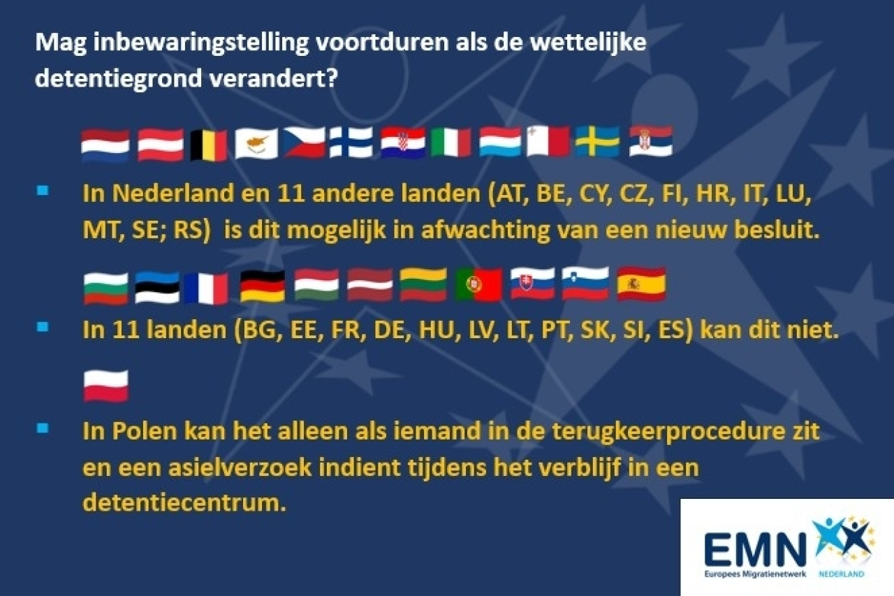 Inbewaringstelling van migranten van buiten de EU/EFTA: hoe passen landen EU-richtlijnen toe?